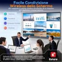 JAV Lavagna Interattiva Smart Board 86 Pollici 4K UHD Touchscreen Android 14.0 con Certificazione Google EDLA Lavagna Digitale Elettronica Camera AI Integrata 48 MP per Ufficio, Aula - 5