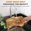 Couples Gift Personalised Olive Wood Cutting Board Chopping Board Wedding Gift New Home Gift Engagement Wedding Anniversary Valentines Initials Design in 25cm 30cm 40cm 50cm (Rustic 25cm) - 6