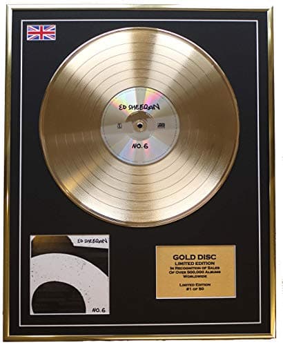 Everythingcollectible ED Sheeran/Goldene Schallplatte Record Limitierte Edition/NO.6 COLLABORATIONS Project