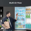 Hisense RB329N4ACE Frigorifero Combinato a libera installazione, Total No frost con ventilazione multiflow, Inox Look, Altezza 180 cm, capacità netta 255 L - 2