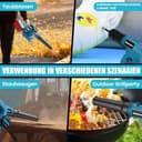 Soffiatore a batteria per Bosch Professional 18 V, batteria 2 in 1, soffiatore elettrico a mano e aspirapolvere, adatto per spazi di vialetti, terrazze e rimozione della neve... (senza batterie) - 7