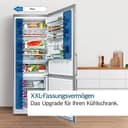 Bosch KGN76AXDR, Serie 6, XXL Kühl-Gefrier-Kombination, 186 x 75 cm, 406 L Kühlen & 120 L Gefrieren, Gebürsteter schwarzer Stahl, NoFrost, VitaFresh XXL - längere Frische, Flaschenablage, LED - 5