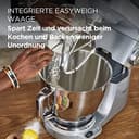 Kenwood Titanium Chef Baker XL KVL85.424SI Küchenmaschine mit integrierter Waage, inkl. 4-teiligem Patisserie-Set, 7 L und 5L Rührschüssel, stufenloser Geschwindigkeitsregler, 1200 W, Silber - 4