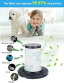 BAMBOOST HEPA Filter für Rowenta X-Force Flex 11.60 / X-Force Flex 14.60/15.60 Akku-Staubsauger ，Filter Ersatz für Rowenta ZR009007, 2 Stück - 4