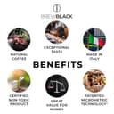 BrewBlack Intenso Coffee Capsules - 50 Aluminium Coffee Pods Compatible with Nespresso Original line, Dark Roast - Intensity 11/12, Made in Italy - 3