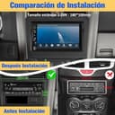 Hexinex Radio de Coche 2 DIN Universal con Carplay y Android Auto Inalámbrico,Autoradio 2 DIN con Pantalla Táctil de 7 Pulgadas y Cámara Trasera, Admite Bluetooth/Mandos Volante/FM/USB/Tipo-C - 2