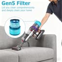 2 filtri di ricambio Gen5detect HEPA compatibili con aspirapolvere Dyson Gen5detect Absolute senza fili, lavabili pezzi di ricambio per filtro Hepa, con spazzola per la pulizia - 7