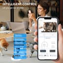 Comedero Automático Gatos Perros Cámara 1080P WiFi 5G/2.4G, Dispensador Inteligente 4L App Control, Visión Nocturna Audio Bidireccional, 10 Comidas Programables Detección Movimiento - 7