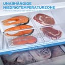 Midea Kühlschrank mit Gefrierfach | 378L Kühl-Gefrierkombination (256L + 122L) | Leise 29 dB | Inverter Kompressor, NoFrost, Metal Cooling, 113 kWh/Jahr | 201 cm Höhe, ‎ Edelstahl MDRB521MGA46D - 7