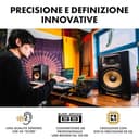 M-AUDIO Forty Eighty - Cassa Monitor da Studio Attiva da 8" per la Produzione e il Mixing, con Accurato Crossover DSP, EQ, App di Controllo e Bluetooth, 150W - 3