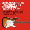 Squier by Fender Debut Collection Stratocaster E-Gitarre, Laurel-Griffbrett, Weißes Schlagbrett, 2-Farb-Sunburst - 3