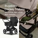 Bugaboo Donkey 5 Mono Kinderwagen, umbaubar zum Doppel- oder Zwillingskinderwagen, verbessertes Design, wendbarer Sitz, Ein-Hand-Lenkung und extra viel Stauraum, Midnight Black - 2