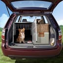 CADOCA® Trasportino Cani L 90x66x72cm Richiudibile Alluminio Impermeabile Box Auto Cagnolini - 8
