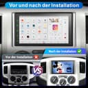 DAB Autoradio mit Bildschirm Android Doppel Din Radio Wireless Carplay Android Auto, 8-Core 2G+32G 7 Zoll Car Play Auto Radio 2 Din Touch Display mit Navi, DAB Plus, Bluetooth, GPS, WiFi, AM/FM/RDS - 8