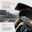 Spigen Cinturino Athlex Air Compatibile con Apple Watch Ultra 3/2/1 49mm, Series 11/10 46mm, Series 9/8/7-4/SE 45mm, 44mm - Nero attivo - 7