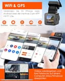 VANTRUE E1 lite Mini Dashcam WiFi vorne 1080P HDR/30fps mit Sprachsteuerung, 1,54'' IPS Versteckte Dash Cam Auto, 160 ° Nachtsicht, 24Std.Parküberwachung, GPS, G-Sensor, Loop Aufnahme, Max. 512GB - 4