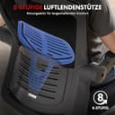 FLEXISPOT OC3 PRO Ergonomic Office Chair with 3D Headrest and Height-Adjustable Backrest, Folding PU Armrests, W-Shaped Foam Seat, 135° Back Adjustment, Maximum Load 180 kg (Black) - 6