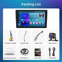 Podofo Autoradio Doppel Din mit Wireless Apple Carplay Android Auto, 2+64G 9 Zoll Android Bluetooth Auto Stereo Radio 2 Din mit Bildschirm mit 28 UI, GPS, WLAN, SWC, RDS/UKW-Radio + Rückfahrkamera - 7