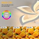 Comely Plafón LED 60 W – 6750 lm – Luz Cálida 3000 K – Diseño Moderno Blanco de Superficie – Grosor 8 cm - 4