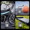 NINMORTH Portable Wireless Compressor 60W Tire Inflator 150PSI Max Pressure Digital Screen LED Torch USB-C Charging for Vehicles - 4