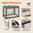 CADOCA® Trasportino Cane & Gatto XL 82x56x58cm Box Animali Domestici Media Grande Taglia Viaggio Gabbia per Trasporto Traspirante - 8