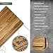 LOOXIS Personalised Premium Chopping Board with Name Engraved - 40 x 30 cm, Oak Wood, Juice Groove, Steak Board, Charcuterie Board - Gift Idea for Men, Women, Father's Day, Mother's Day, Housewarming - 3