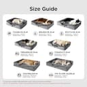 BEDSURE orthopädisches Hundebett Ergonomisches Hundesofa - 71x58 cm Hundecouch mit eierförmiger Kistenschaum für kleine Hunde, waschbar rutschfest Hundebetten, grau - 4