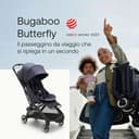 Bugaboo Butterfly Passeggino da Viaggio Ultracompatto, Piccolo e Leggero, Si Chiude in 1 Secondo, Passeggino da Città Ergonomico e Spazioso, da Neonato a Bambino, Guida Comoda, Stormy Blue - 2