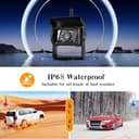 Inefala Digital Inalámbrica Cámara de Visión Trasera Kit con Monitor de 7 Pulgadas HD 1080P y 2 Cámara, Cámara de Marcha Atrás IP68 Impermeable Visión Nocturna 12V-36V para RV Caravana LKW DC - 3