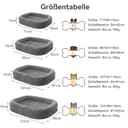 Pawk Orthopädisches Hundebett Grosse Hunde, Vierseitiges Nackenrolle Kissen Hundebett Orthopädisch, Memory Foam Hundekorb XL Wasserdicht rutschfest, Hundebetten Abnehmbar und Waschbar - 6