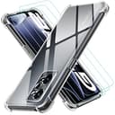 iVoler Klar Hülle für Realme GT Neo 3T / Realme GT Neo 2 / Realme GT 2 mit 3 Stück Panzer Schutz Glas, Dünne Weiche TPU Silikon Transparent Stoßfest Schutzhülle Durchsichtige Kratzfest Handyhülle Case - 1