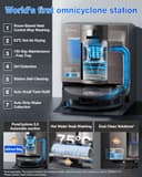 ECOVACS DEEBOT X11 OmniCyclone Robot Vacuum Cleaner with Mop, PowerBoost Charging, OZMO Roller 2.0 Instant Self-Washing Mop, 19,500Pa Suction, Bagless OmniCyclone Station, AIVI 3D Smart Navigation - 7