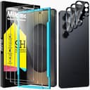 Milomdoi 3 Piezas Protector Pantalla para Samsung Galaxy S25 Ultra Cristal Templado Accesorios con 3 Piezas Protector Cámara [Compatible Huellas Dactilares] - 1