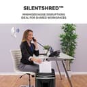 Fellowes Powershred 450M - Triturador de papel (Cross shredding, 22 cm, 2 x 12 mm, 22 L, Botones, 4 rueda(s)) - 5