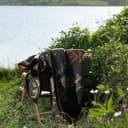 ACUSHLA Coperta in Lana Merino - Coperta Spessa Grande e Calda, Lavabile, per Soggiorno, Letto, Divano, Esterno, Picnic, Viaggio, Campeggio, per Tutte le Stagioni - (160 x 200 cm | Stile Navajo Verde) - 3