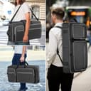 Aleemin Bolsa para controlador de DJ compatible con DDJ FLX10 / 1000 / REV7 / REV5 / SC LIVE 4, funda blanda para DJ con múltiples bolsillos para controlador de DJ y accesorios (mediano) - 7