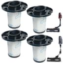 4 Stück Waschbare Staubsaugerfilter ZR009007 & ZR009008 kompatibel mit Rowenta X-Force Flex 11.60, 12.60, 14.60, 15.60 kabellosen Staubsaugern sowie der Animal RH98-Serie & RH99-Serie - 1