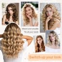 ZEPHBLOW 30mm/1.2 Inch Curling Barrel for Dyson Airwrap, Long Hair Curling Roller Barrels Compatible with Airwrap HS01/05/08, Self-Curling Replacement Attachment for Part No.971888-07, Gold - 8