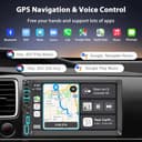 Autoradio 2 DIN Bluetooth con CarPlay Wireless & Android Auto,7 Pollici Touchscreen Stereo Bluetooth con Schermo, Radio con Mirror Link/AM/FM/RDS/Type-C, Supporta Telecamera Posteriore,AirPlay - 3