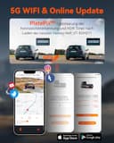 VANTRUE N4 Pro 3 HDR 4K+ 1080P+ 1080P STARVIS 2 Dashcam Auto, 5G WiFi PlatePix™ Dash Cam GPS 360° Puffer Parküberwachung Auto Kamera, IR Nachtsicht, Sprachbefehl, Privatsphäremodi, 2.45” 1TB Max - 4