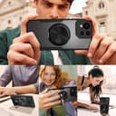 HikerClub Handyhülle für ASUS ROG Phone 8, ROG Phone 8 Pro (2024) Hülle Case mit Magnetisch Ständer, 360 Drehring [Magie Stressabbau Soundeffekt Handyhalter] Militär Stoßfeste Durchsichtig Schutzhülle - 7