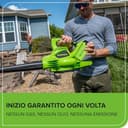 Greenworks 40V Aspiratore Soffiatore a Batteria per Foglie, Motore Brushless, 280km/h, 9,63m³/min, Sacco di Raccolta da 45L, Due Batterie 2Ah e Caricabatterie, Garanzia 3 Anni GD40BVK2X - 5