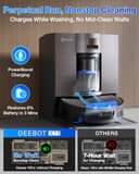 ECOVACS DEEBOT X11 OmniCyclone Robot Vacuum Cleaner with Mop, PowerBoost Charging, OZMO Roller 2.0 Instant Self-Washing Mop, 19,500Pa Suction, Bagless OmniCyclone Station, AIVI 3D Smart Navigation - 3