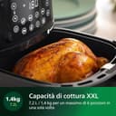 Philips Serie 5000 Airfryer XXL Connessa – 16 Funzioni di Cottura, Fino al 90% di Grassi in Meno, Compatibile con App e Alexa, Capacità 7.2L, Facile da Pulire, Ricette Salutari (HD9285/90) - 5