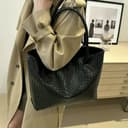 Fryloo Nuova Borsa a Mano di Lusso per Donna, Borsa a Spalla con Grande capacità, Borsa a Mano con Motivo di Coccodrillo, Borsa per Andare a Lavoro Quotidiano di Moda Borsa-Beige - 3