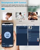 WellToBe Smart Futterautomat Katze & Hund, WiFi Automatischer Futterspender für 2 Katze, Pet Feeder mit Timer, Ton-Aufnahmefunktion, App-Steuerung, Portion, zu 6 Mahlzeiten am Tag (Schwarz) - 6