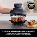 Ninja CRISPi Friggitrice ad Aria Portatile, 3.8L, 4 in 1: Frittura, Cottura Arrosto, Mantiene Cibo Caldo e Croccante, Compatta, 2 Contenitori Vetro Rimovibili, 1700W, Grigio FN101EUGY - 12