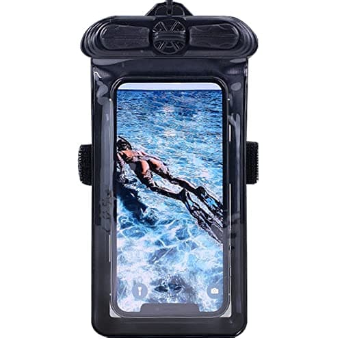 Vaxson Phone Case Black, compatible with realme GT Neo6 SE Waterproof Pouch Dry Bag Holder Housing [NOT Screen Protector Film ]