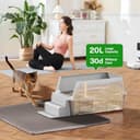 PKBD Arenero Gato XXL, 60 x 30 x 40 cm, Arenero Gatos 32 L – Arenero Alto a Prueba de Fugas, Alfombra XL Gratis & Pala Metálica, Fácil de Limpiar - 5