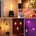 LVWIT E27 Smart Filament Bulb,Alexa Dimmable LED Color Changing Light Bulb,ST64 E27 WiFi RGB Smart Bulb,Compatible with Alexa,Echo and Google Assistant Including Remote Control (6.3W,470LM) - 8